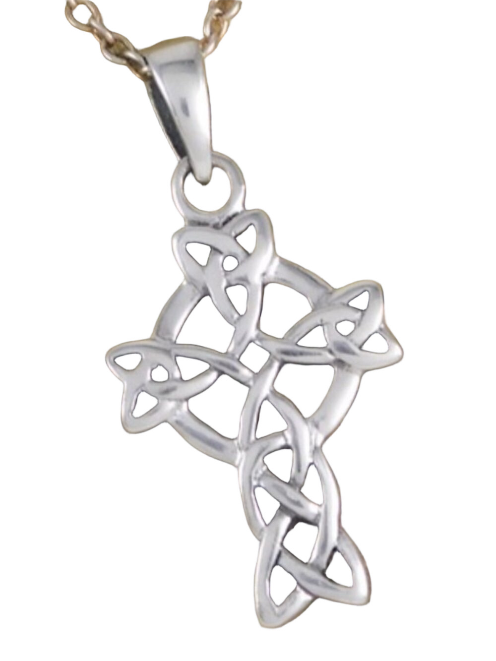Sterling Silver Celtic Trinity Cross Pendant